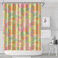 thumbnail image 1 of Pioneer Flower Floral Print Pattern Shower Curtain 72"x84", Bathroom Decorative Shower Curtain Set with 12 Hooks, Waterproof Washable, 1 of 6