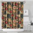 thumbnail image 1 of Pioneer Flower Floral Print Pattern Shower Curtain 72"x84", Bathroom Decorative Shower Curtain Set with 12 Hooks, Waterproof Washable, 1 of 6