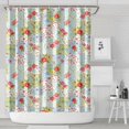 thumbnail image 1 of Pioneer Flower Floral Print Pattern Shower Curtain 72"x84", Bathroom Decorative Shower Curtain Set with 12 Hooks, Waterproof Washable, 1 of 6