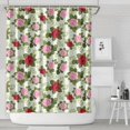 thumbnail image 1 of Pioneer Flower Floral Print Pattern Shower Curtain 72"x84", Bathroom Decorative Shower Curtain Set with 12 Hooks, Waterproof Washable, 1 of 6