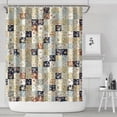 thumbnail image 1 of Pioneer Flower Floral Print Pattern Shower Curtain 72"x84", Bathroom Decorative Shower Curtain Set with 12 Hooks, Waterproof Washable, 1 of 6