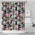 thumbnail image 1 of Pioneer Flower Floral Print Pattern Shower Curtain 72"x84", Bathroom Decorative Shower Curtain Set with 12 Hooks, Waterproof Washable, 1 of 6