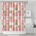 thumbnail image 1 of Pioneer Flower Floral Print Pattern Shower Curtain 72"x84", Bathroom Decorative Shower Curtain Set with 12 Hooks, Waterproof Washable, 1 of 6