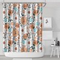 thumbnail image 1 of Pioneer Flower Floral Print Pattern Shower Curtain 72"x84" ,Bathroom Decorative Shower Curtains Set with 12 Hooks,Modern Waterproof Washable Shower Curtain, 1 of 6