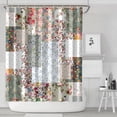 thumbnail image 1 of Pioneer Flower Floral Print Pattern Shower Curtain 72"x84" ,Bathroom Decorative Shower Curtains Set with 12 Hooks,Modern Waterproof Washable Shower Curtain, 1 of 6