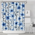 thumbnail image 1 of Pioneer Flower Floral Print Pattern Shower Curtain 72"x84" ,Bathroom Decorative Shower Curtains Set with 12 Hooks,Modern Waterproof Washable Shower Curtain, 1 of 6