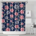 thumbnail image 1 of Pioneer Flower Floral Print Pattern Shower Curtain 72"x84" ,Bathroom Decorative Shower Curtains Set with 12 Hooks,Modern Waterproof Washable Shower Curtain, 1 of 6