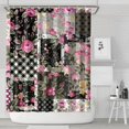 thumbnail image 1 of Pioneer Flower Floral Print Pattern Shower Curtain 72"x84" ,Bathroom Decorative Shower Curtains Set with 12 Hooks,Modern Waterproof Washable Shower Curtain, 1 of 6