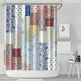 thumbnail image 1 of Pioneer Flower Floral Print Pattern Shower Curtain 72"x84" ,Bathroom Decorative Shower Curtains Set with 12 Hooks,Modern Waterproof Washable Shower Curtain, 1 of 6