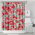 thumbnail image 1 of Pioneer Flower Floral Print Pattern Shower Curtain 72"x84" ,Bathroom Decorative Shower Curtains Set with 12 Hooks,Modern Waterproof Washable Shower Curtain, 1 of 6