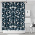 thumbnail image 1 of Pioneer Flower Floral Print Pattern Shower Curtain 72"x84" ,Bathroom Decorative Shower Curtains Set with 12 Hooks,Modern Waterproof Washable Shower Curtain, 1 of 6