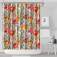 thumbnail image 1 of Pioneer Flower Floral Print Pattern Shower Curtain 72"x84" ,Bathroom Decorative Shower Curtains Set with 12 Hooks,Modern Waterproof Washable Shower Curtain, 1 of 6