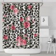 thumbnail image 1 of Pioneer Flower Floral Print Pattern Shower Curtain 72"x84" ,Bathroom Decorative Shower Curtains Set with 12 Hooks,Modern Waterproof Washable Shower Curtain, 1 of 6