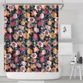 thumbnail image 1 of Pioneer Flower Floral Print Pattern Shower Curtain 72"x84" ,Bathroom Decorative Shower Curtains Set with 12 Hooks,Modern Waterproof Washable Shower Curtain, 1 of 6