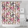 thumbnail image 1 of Pioneer Flower Floral Print Pattern Shower Curtain 72"x84" ,Bathroom Decorative Shower Curtains Set with 12 Hooks,Modern Waterproof Washable Shower Curtain, 1 of 6