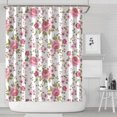thumbnail image 1 of Pioneer Flower Floral Print Pattern Shower Curtain 72"x84" ,Bathroom Decorative Shower Curtains Set with 12 Hooks,Modern Waterproof Washable Shower Curtain, 1 of 6