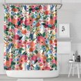 thumbnail image 1 of Pioneer Flower Floral Print Pattern Shower Curtain 72"x84" ,Bathroom Decorative Shower Curtains Set with 12 Hooks,Modern Waterproof Washable Shower Curtain, 1 of 6