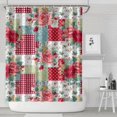 thumbnail image 1 of Pioneer Flower Floral Print Pattern Shower Curtain 72"x84" ,Bathroom Decorative Shower Curtains Set with 12 Hooks,Modern Waterproof Washable Shower Curtain, 1 of 6