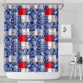 thumbnail image 1 of Pioneer Flower Floral Print Pattern Shower Curtain 84"x72", Bathroom Decorative Shower Curtain Set with 12 Hooks, Waterproof Washable, 1 of 6