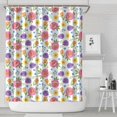 thumbnail image 1 of Pioneer Flower Floral Print Pattern Shower Curtain 84"x72", Bathroom Decorative Shower Curtain Set with 12 Hooks, Waterproof Washable, 1 of 6