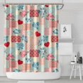 thumbnail image 1 of Pioneer Flower Floral Print Pattern Shower Curtain 84"x72", Bathroom Decorative Shower Curtain Set with 12 Hooks, Waterproof Washable, 1 of 6