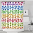 thumbnail image 1 of Pioneer Flower Floral Print Pattern Shower Curtain 84”x72", Bathroom Decorative Shower Curtain Set with 12 Hooks, Waterproof Washable, 1 of 3
