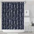 thumbnail image 1 of Pioneer Flower Floral Print Pattern Shower Curtain 84"x72", Bathroom Decorative Shower Curtain Set with 12 Hooks, Waterproof Washable, 1 of 6