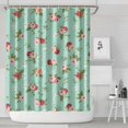 thumbnail image 1 of Pioneer Flower Floral Print Pattern Shower Curtain 84"x72", Bathroom Decorative Shower Curtain Set with 12 Hooks, Waterproof Washable, 1 of 6