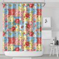 thumbnail image 1 of Pioneer Flower Floral Print Pattern Shower Curtain 84"x72", Bathroom Decorative Shower Curtain Set with 12 Hooks, Waterproof Washable, 1 of 6