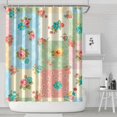 thumbnail image 1 of Pioneer Flower Floral Print Pattern Shower Curtain 84"x72", Bathroom Decorative Shower Curtain Set with 12 Hooks, Waterproof Washable, 1 of 6