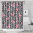 thumbnail image 1 of Pioneer Flower Floral Print Pattern Shower Curtain 84”x72", Bathroom Decorative Shower Curtain Set with 12 Hooks, Waterproof Washable, 1 of 6