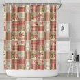 thumbnail image 1 of Pioneer Flower Floral Print Pattern Shower Curtain 84"x72", Bathroom Decorative Shower Curtain Set with 12 Hooks, Waterproof Washable, 1 of 6