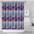 thumbnail image 1 of Pioneer Flower Floral Print Pattern Shower Curtain 84"x72", Bathroom Decorative Shower Curtain Set with 12 Hooks, Waterproof Washable, 1 of 6