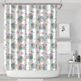 thumbnail image 1 of Pioneer Flower Floral Print Pattern Shower Curtain 84”x72", Bathroom Decorative Shower Curtain Set with 12 Hooks, Waterproof Washable, 1 of 6