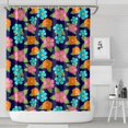 thumbnail image 1 of Pioneer Flower Floral Print Pattern Shower Curtain 84"x72", Bathroom Decorative Shower Curtain Set with 12 Hooks, Waterproof Washable, 1 of 6