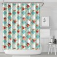 thumbnail image 1 of Pioneer Flower Floral Print Pattern Shower Curtain 84”x72", Bathroom Decorative Shower Curtain Set with 12 Hooks, Waterproof Washable, 1 of 6