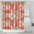 thumbnail image 1 of Pioneer Flower Floral Print Pattern Shower Curtain 84"x72", Bathroom Decorative Shower Curtain Set with 12 Hooks, Waterproof Washable, 1 of 6