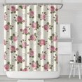 thumbnail image 1 of Pioneer Flower Floral Print Pattern Shower Curtain 84"x72", Bathroom Decorative Shower Curtain Set with 12 Hooks, Waterproof Washable, 1 of 6