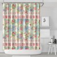 thumbnail image 1 of Pioneer Flower Floral Print Pattern Shower Curtain 84"x72", Bathroom Decorative Shower Curtain Set with 12 Hooks, Waterproof Washable, 1 of 6