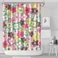 thumbnail image 1 of Pioneer Flower Floral Print Pattern Shower Curtain 84"x72" ,Bathroom Decorative Shower Curtains Set with 12 Hooks,Modern Waterproof Washable Shower Curtain, 1 of 6
