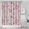 thumbnail image 1 of Pioneer Flower Floral Print Pattern Shower Curtain 84"x72" ,Bathroom Decorative Shower Curtains Set with 12 Hooks,Modern Waterproof Washable Shower Curtain, 1 of 6