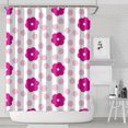 thumbnail image 1 of Pioneer Flower Floral Print Pattern Shower Curtain 84"x72" ,Bathroom Decorative Shower Curtains Set with 12 Hooks,Modern Waterproof Washable Shower Curtain, 1 of 6