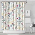 thumbnail image 1 of Pioneer Flower Floral Print Pattern Shower Curtain 84"x72" ,Bathroom Decorative Shower Curtains Set with 12 Hooks,Modern Waterproof Washable Shower Curtain, 1 of 6