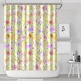 thumbnail image 1 of Pioneer Flower Floral Print Pattern Shower Curtain 84"x72" ,Bathroom Decorative Shower Curtains Set with 12 Hooks,Modern Waterproof Washable Shower Curtain, 1 of 6