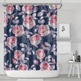 thumbnail image 1 of Pioneer Flower Floral Print Pattern Shower Curtain 84"x72" ,Bathroom Decorative Shower Curtains Set with 12 Hooks,Modern Waterproof Washable Shower Curtain, 1 of 6