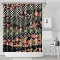 thumbnail image 1 of Pioneer Flower Floral Print Pattern Shower Curtain 84"x72" ,Bathroom Decorative Shower Curtains Set with 12 Hooks,Modern Waterproof Washable Shower Curtain, 1 of 6