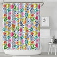 thumbnail image 1 of Pioneer Flower Floral Print Pattern Shower Curtain 84"x72" ,Bathroom Decorative Shower Curtains Set with 12 Hooks,Modern Waterproof Washable Shower Curtain, 1 of 6
