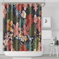 thumbnail image 1 of Pioneer Flower Floral Print Pattern Shower Curtain 84"x72" ,Bathroom Decorative Shower Curtains Set with 12 Hooks,Modern Waterproof Washable Shower Curtain, 1 of 6