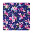thumbnail image 1 of Pioneer Flower Floral Print Pattern Square Fitted Tablecloth with Elastic Edge,Square Table Cover,Washable Elastic Table Cover for Home Kitchen Party Decor 34"x34", 1 of 6