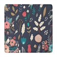 thumbnail image 1 of Pioneer Flower Floral Print Pattern Square Fitted Tablecloth with Elastic Edge,Square Table Cover,Washable Elastic Table Cover for Home Kitchen Party Decor 34"x34", 1 of 6